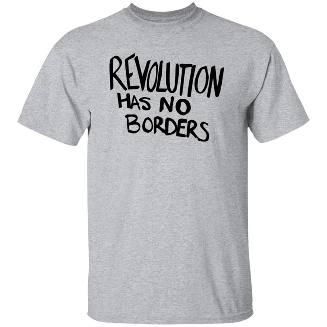 Emily Ratajkowski's Revolution Tee Revolution Has No Borders T Shirt Emily Ratajkowski's Revolution Tee Revolution Has No Borders T Shirt