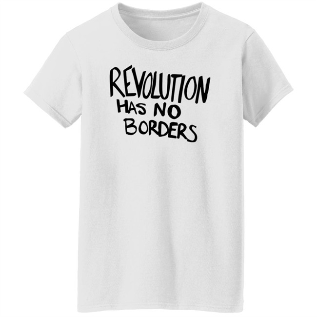 Emily Ratajkowski's Revolution Tee Revolution Has No Borders T Shirt Emily Ratajkowski's Revolution Tee Revolution Has No Borders T Shirt