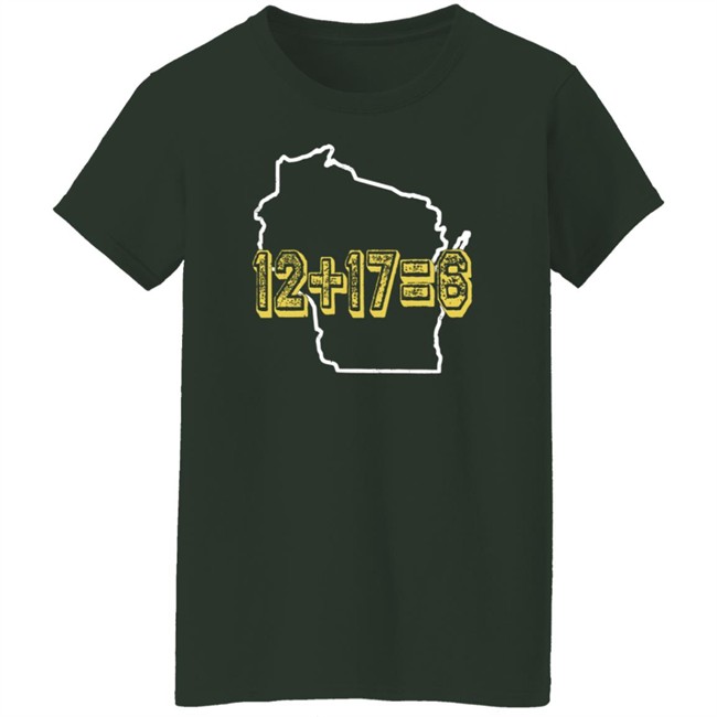12+17=6 Wisco Math T Shirt Campeche Collective Merch Jayrone Elliott 12+17=6 Wisco Math T Shirt Campeche Collective Merch Jayrone Elliott