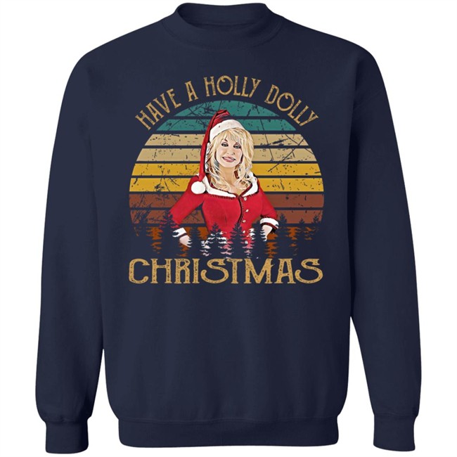 Sarah Spain Around The Horn Have A Holly Dolly Dolly Parton Christmas Sweatshirt Sarah Spain Around The Horn Have A Holly Dolly Dolly Parton Christmas Sweatshirt