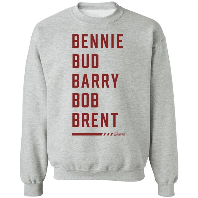 Bennie Bud Barry Bob Brent The Five Bs T Shirt Gameday Retro Merch Bennie Bud Barry Bob Brent The Five Bs T Shirt Gameday Retro Merch