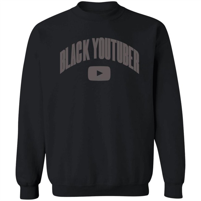 Black Youtuber Hoodie Black Poudii Black Youtuber Hoodie Black Poudii