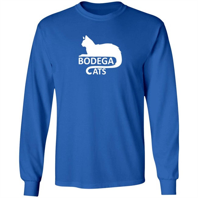 Cat Tail Sweatshirt White Font Bodegacats Cat Tail Sweatshirt White Font Bodegacats