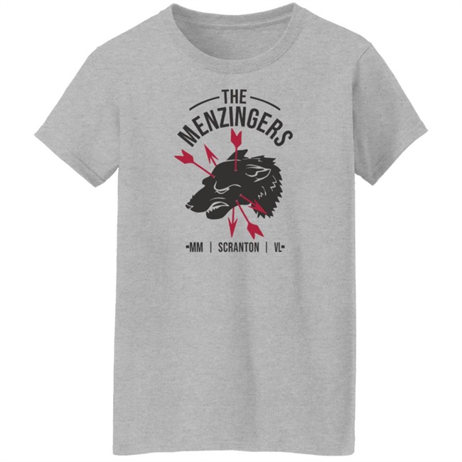 The Menzingers Merch Dog Arrows Charcoal Shirt The Menzingers Merch Dog Arrows Charcoal Shirt