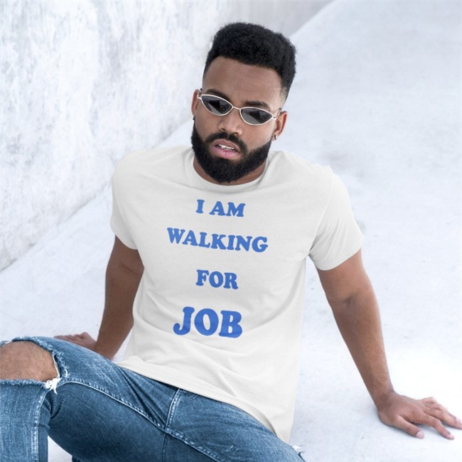 BJP4India I Am Walking For Job Cap Hat Black Rohan Gupta