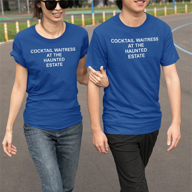 Poisonandfire Cocktail Waitress At The Haunted Estate Shirt Black Poisonandfire Cocktail Waitress At The Haunted Estate Shirts Black