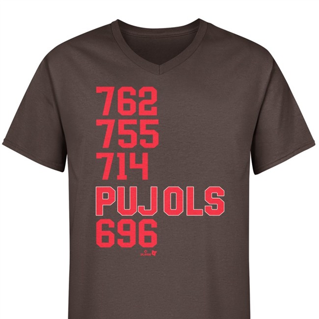 762 755 714 Pujols 696 Tee Shirt Karan