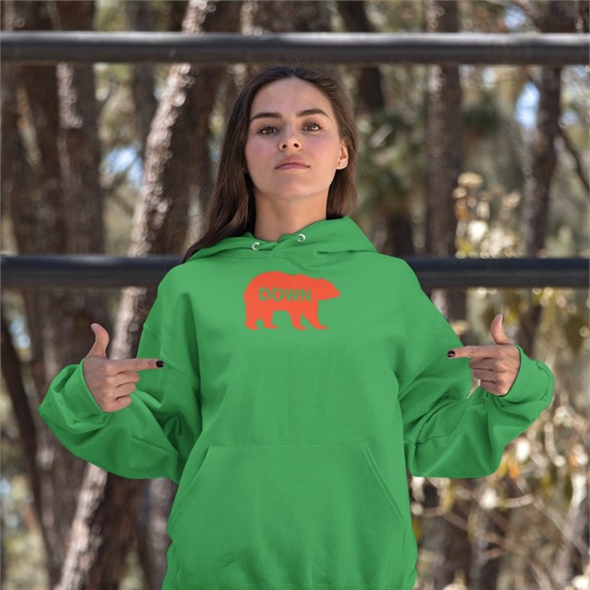Bear Down Hooded Sweatshirt Obvious Shirts Shop