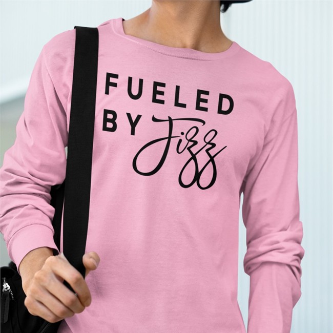 Fueled By Fizz Long Sleeve T Shirt Fueled By Fizz T Shirt Sport Grey Antimlm
