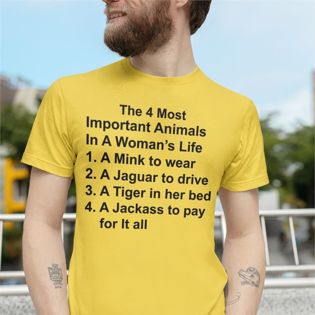 The 4 Most Important Animals In A Woman's Life Shirts The 4 Most Important Animals In A Woman's Life Shirts
