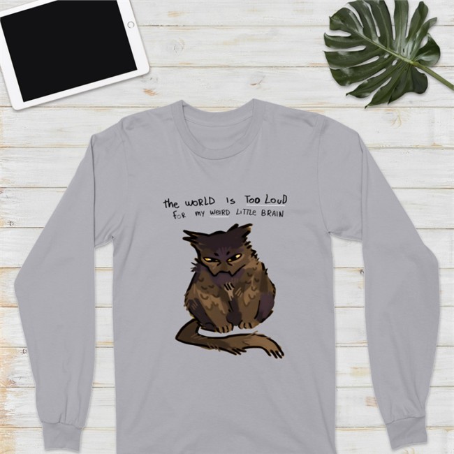 The World Is Too Loud For My Weird Little Brain Cat Shirt Juleteon