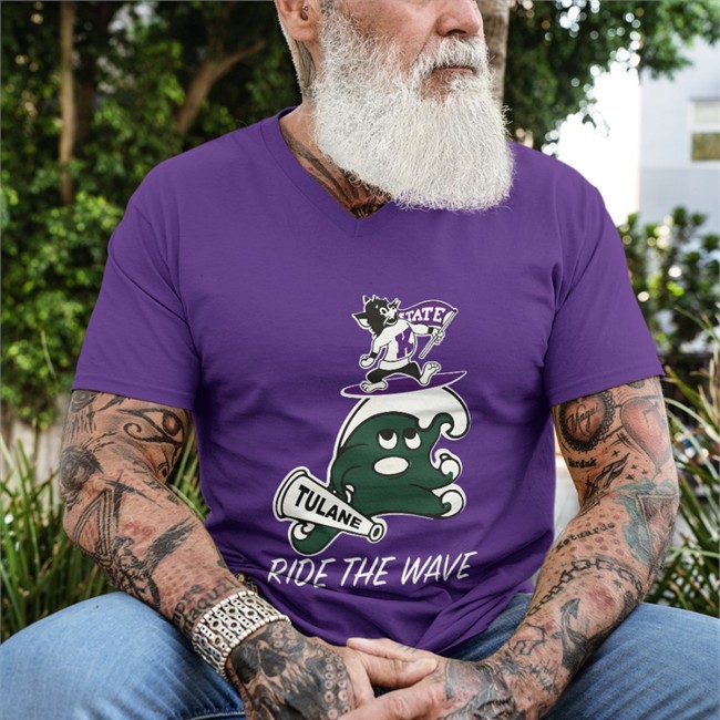 Kstatefb State Tulane Ride The Wave Tees Aspoage