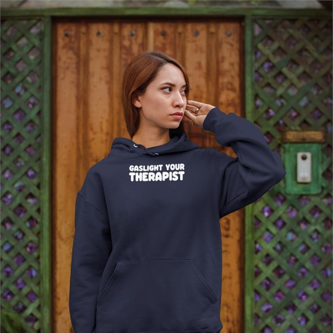 Weird Thrift Store Shirts Gaslight Your Therapist Sweatshirt Strangethrift
