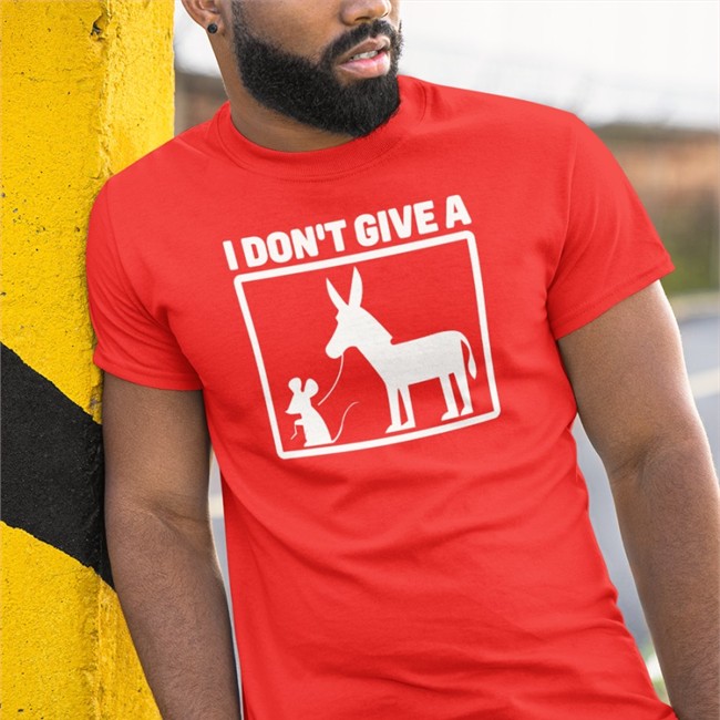 I Don't Give A Rats Donkey T Shirt Ladyvhs