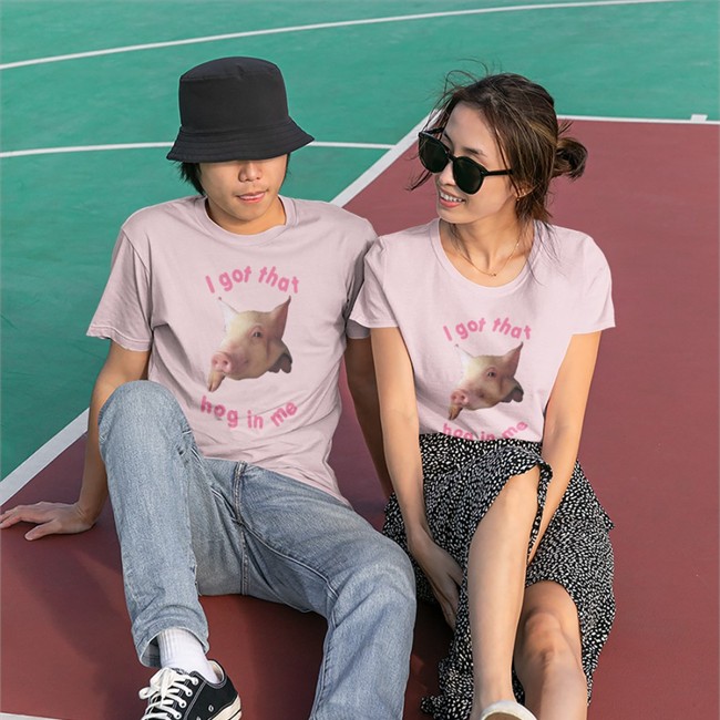 Funny Pig Pink I Got That Hog In Me Shirt Shirts That Go Hard Light Pink