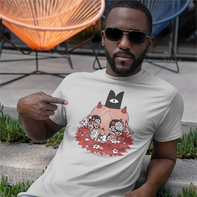 Cult Of The Lamb Floral Skull Shirt Cult Of The Lamb Merch Devolver Digital Store