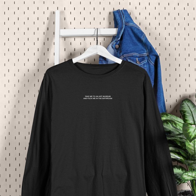 Shirts That Go Hard Take Me To An Art Museum And Fuck Me In The Bathroom Hoodie