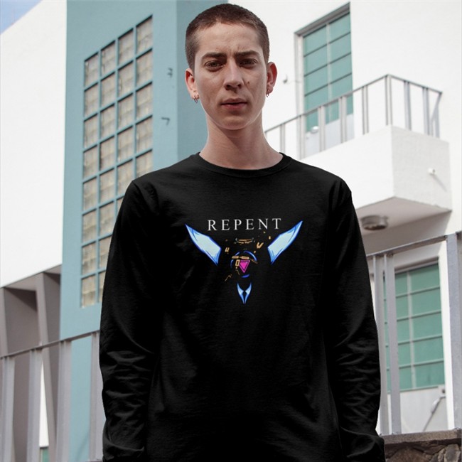 New Blood Store Dave @ Realms Deep Ultrakill Repent Shirt New Blood Store Ultrakill Repent Tee Shirt Dave @ Realms Deep