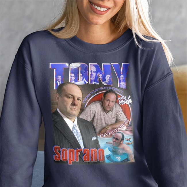 Tony Soprano Those Who Want Respect Give Respect T Shirt Sopranos Central Orange_Peelbeef Tony Soprano Tee Sopranos Central