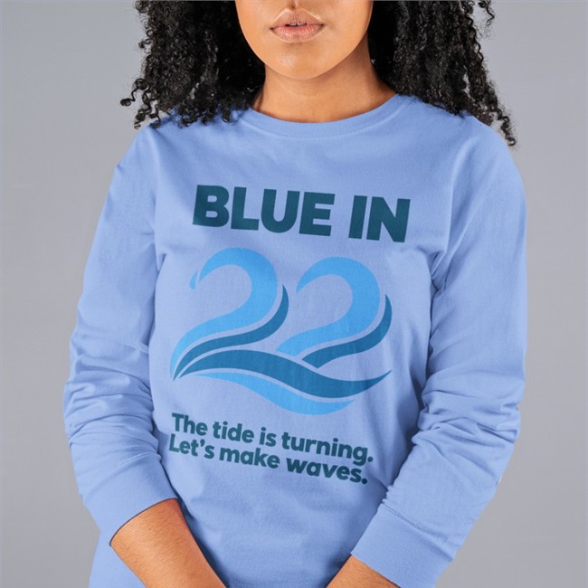 Blue In 22 The Tide Is Turning Let's Make Waves Shirts Aaron Black Blue In 22 The Tide Is Turning Let's Make Waves Tee Aaron Black