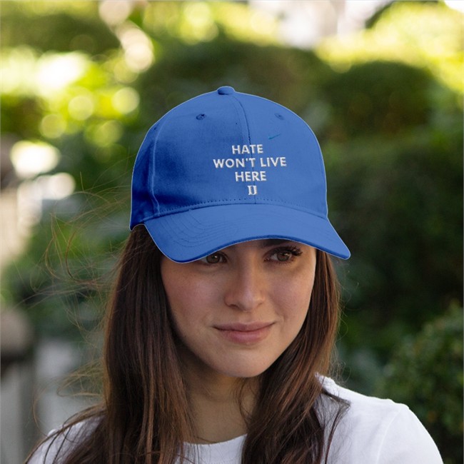 Duke Volleyball Hate Won’t Live Here Tee Royal Duke Volleyball Royal Hate Won’t Live Here T Shirt