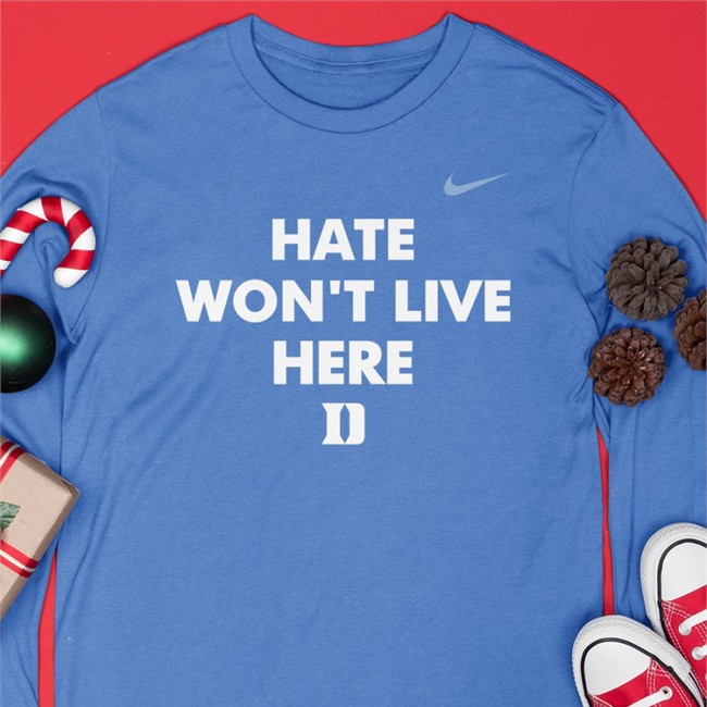 Duke Volleyball Hate Won’t Live Here Shirts Royal