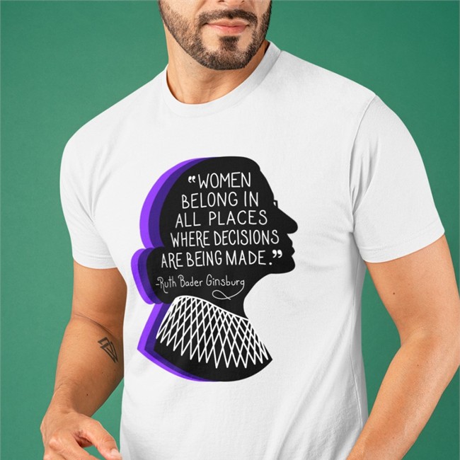 Emily Winston Women Belong In All Places Where Decisions Are Being Made Classic Tee Emywinst