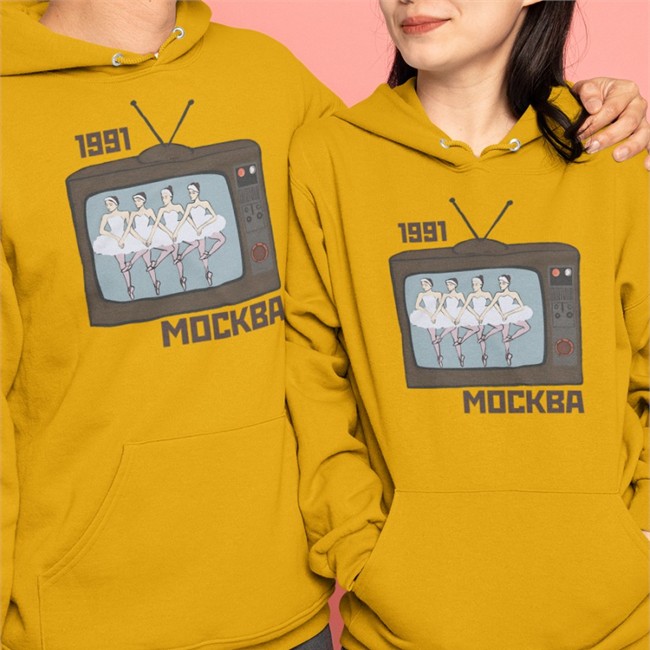 1991 Mockba Moscow'91 T Shirt By Soviet Visuals Light Blue Moscow'91 Tee