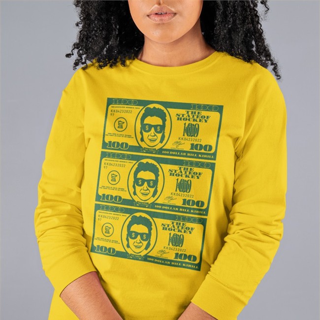 $100 Tee $100 T Shirt Grey