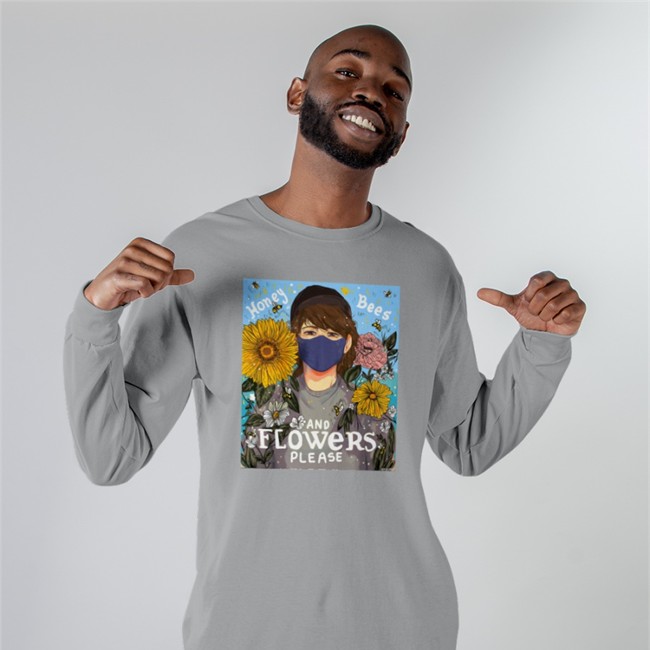 Honey Bees And Flowers Please Long Sleeve Raychu Ranboo Ranboofanart