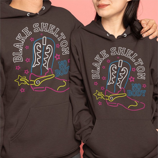 Official Nobody Blake Shelton No Body Crewneck Sweatshirt Team Bs By Blake Shelton Black