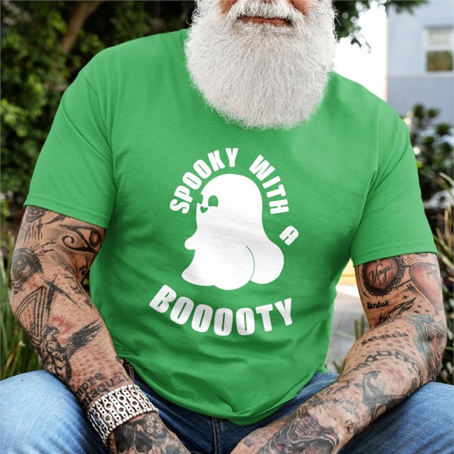 BaphoMat Auryn Spooky With A Booooty Crewneck Sweatshirt