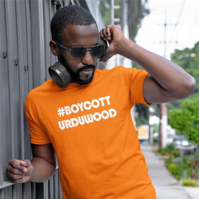 Kritinova Merch #Boycott Urduwood Tee Gems Of Bollywood