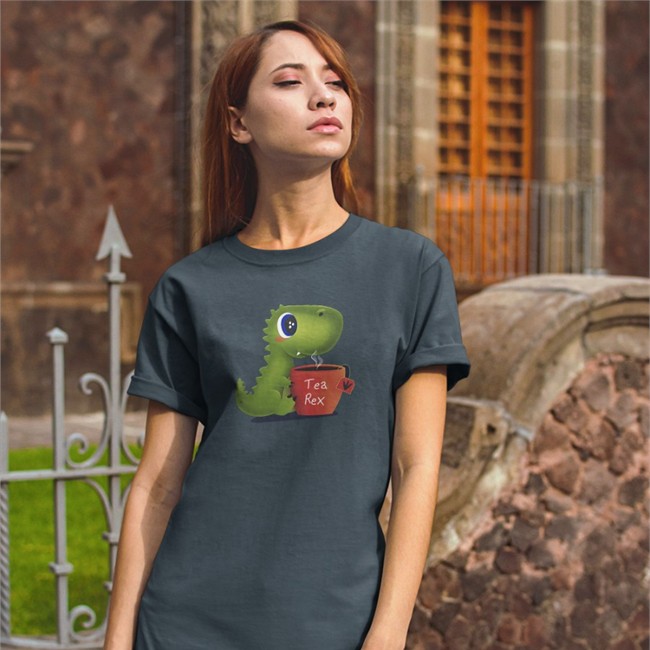 Tea Rex Shirt Qwertee Merch Tea Rex Cap Qwertee