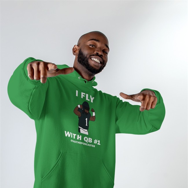 Bonfire Shop I Fly With Qb 1 Hoodies By Shannon Algarin The Giovanni Show Podcast