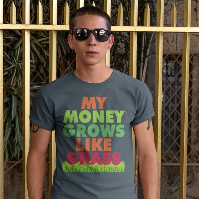 My Money Grows Like Grass Tee Riley Senpai My Money Grows Like Grass Cap Riley Senpai
