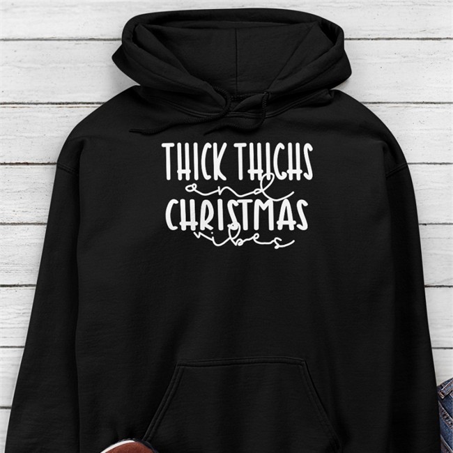 Weird Thrift Store Shirts Thick Thighs And Christmas Vibes Shirt