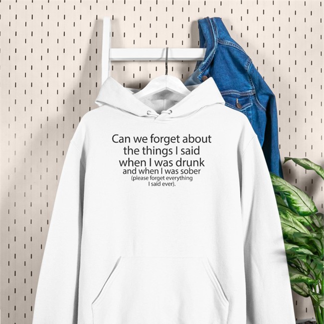 Can We Forget About The Things I Said When I Was Drunk And When I Was Sober Hat Can We Forget About The Things I Said When I Was Drunk And When I Was Sober Please Forget Everything I Said Ever T Shirt
