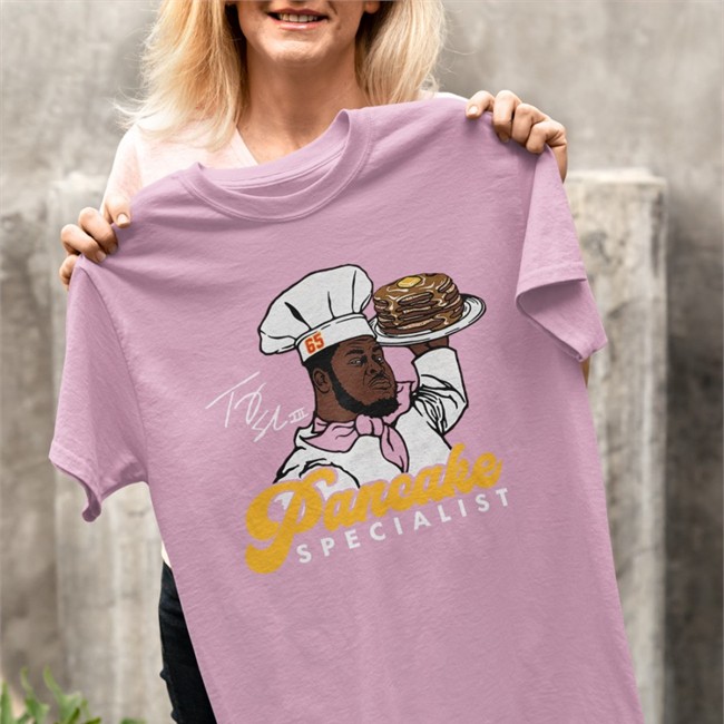 Charlie Hustle Merch Trey Smith Pancake Specialist Sweatshirts Charlie Hustle Merch Trey Smith Pancake Specialist Hooded Sweatshirt