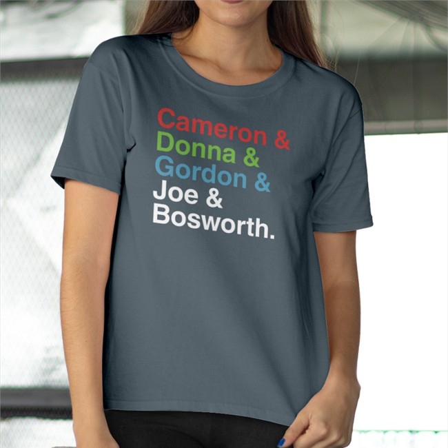 Cameron & Donna & Gordon & Joe & Bosworth Shirts Cameron & Donna & Gordon & Joe & Bosworth T Shirt Mina Kimes Black