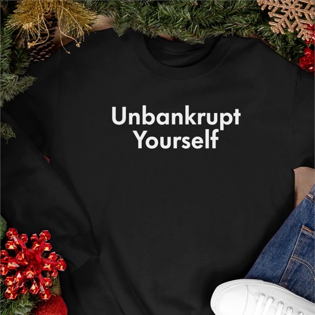 Coffeebreak YT Coffeezilla Unbankrupt Yourself Shirt Unbankrupt Yourself Black Tee Coffeezilla