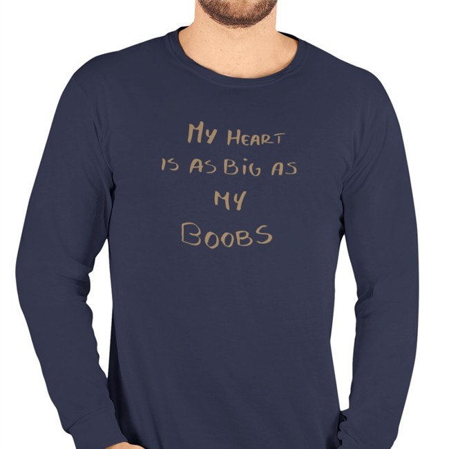 Top LappanArt My Heart Is As Big As My Boobs Shirt Official LappanArt My Heart Is As Big As My Boobs Shirt