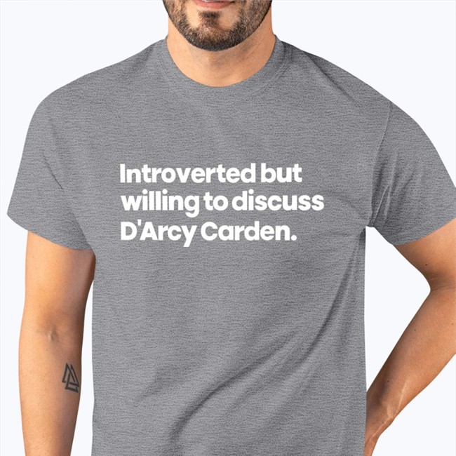 Introverted But Willing To Discuss D'arcy Carden Shirts Black