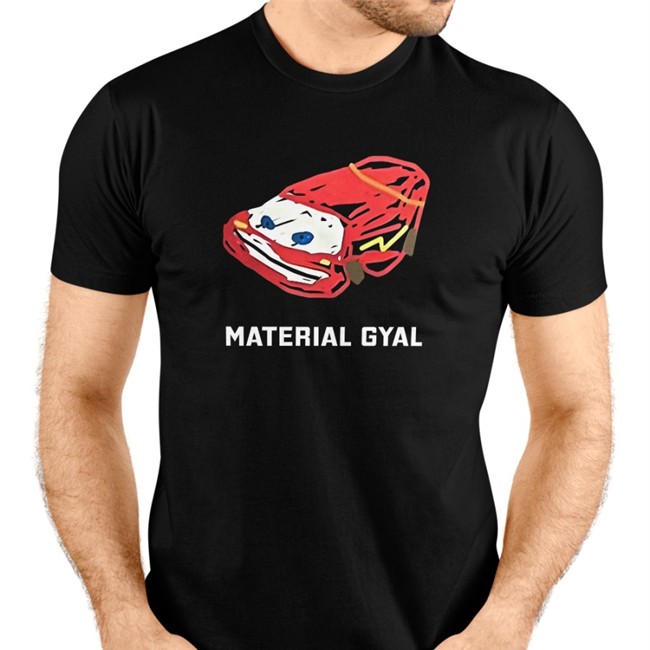 Lightning Mcqueen Twitchcon Material Gyal Baseball Sleeve Tee Darkeyebrowss