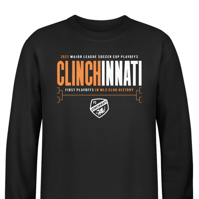 Forcincyforclub Clinchinnati 2022 Major League Soccer Cup Playoffs First Playoffs In Mls Club History Tee Shirt Fccincinnati