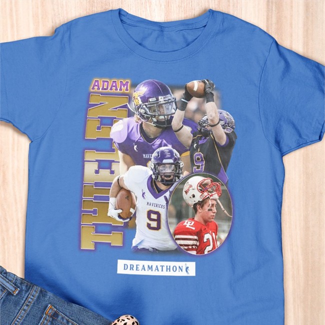 Dreamathon Merch Adam Thielen Home Town Hero Shirt Minnesota Vikings