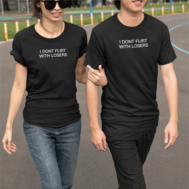 Shirts That Go Hard Merch I Dont Flirt With Losers Twill Cap