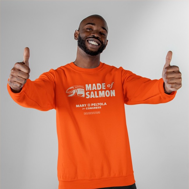 Mary Peltola Merch Made Of Salmon Tee Shirt Mary Peltola For Congress Paid For Mary Peltola For Alaska