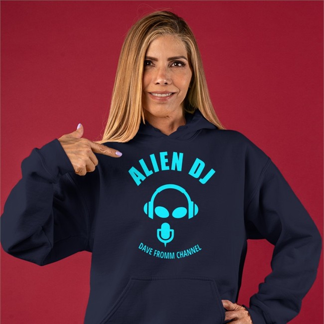 Alien Dj Dave Fromm Channel Hoodie The Dave Fromm Show Interfm