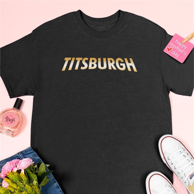 Titsburgh T Shirt Barstool Sports Black